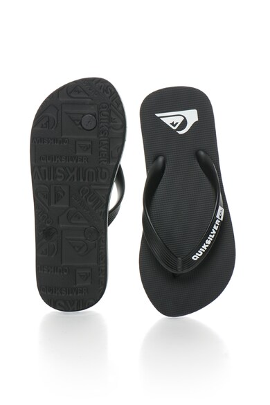 QUIKSILVER Papuci flip-flop negri cu imprimeu logo Molokai Baieti