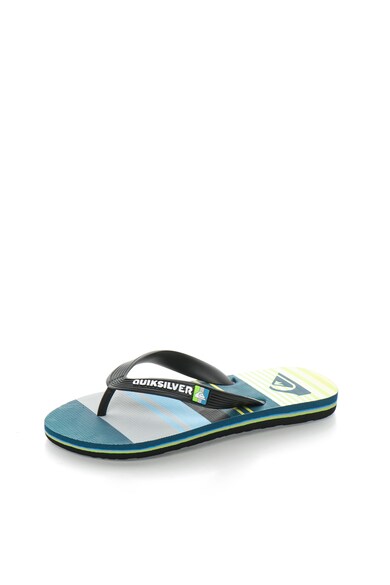 QUIKSILVER Papuci flip-flop in nuante de verde cu negru Molo Baieti