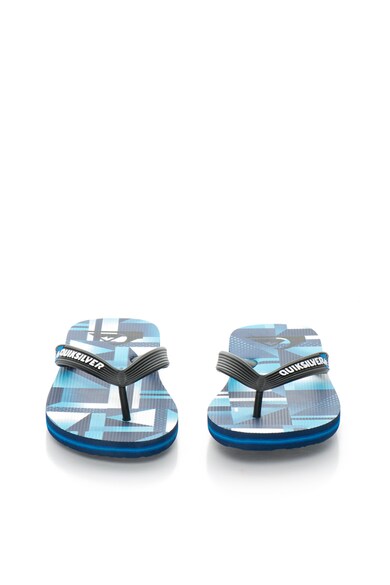 QUIKSILVER Papuci flip-flop negri cu imprimeu geometric Baieti