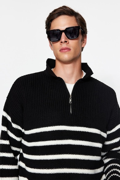 Trendyol Пуловер с къс цип Мъже
