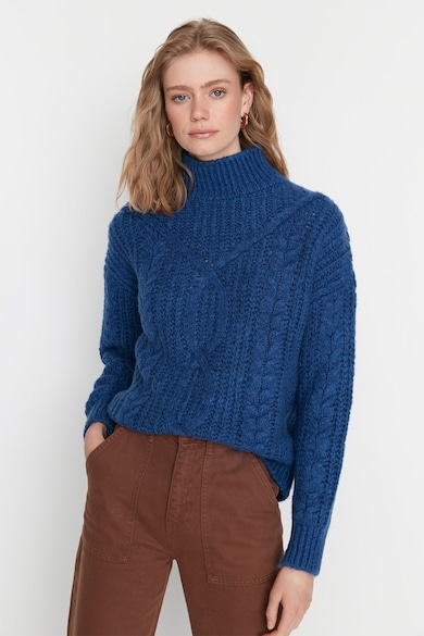 Trendyol Пуловер с плетка осморка Жени
