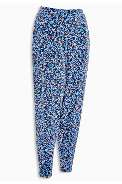 NEXT Pantaloni in nuante de albastru cu imprimeu floral Femei