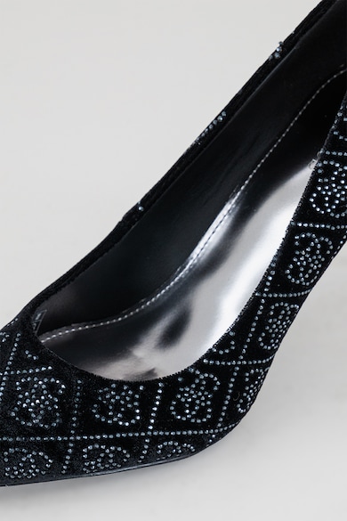 GUESS Pantofi stiletto cu aspect de catifea Rican Femei