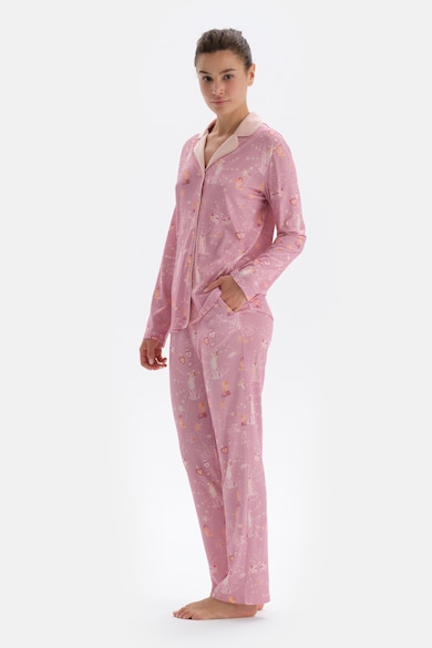 DAGI Памучна пижама с щампа Жени