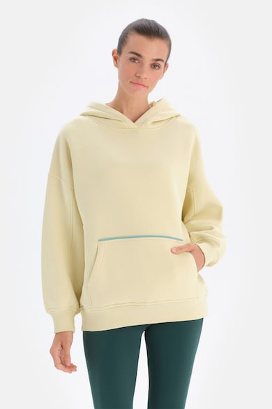 DAGI Bő fazonú kapucnis pulóver mintával a hátoldalán női