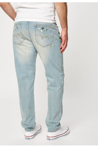 NEXT Jeansi conici bleu regular fit cu pete decorative Barbati