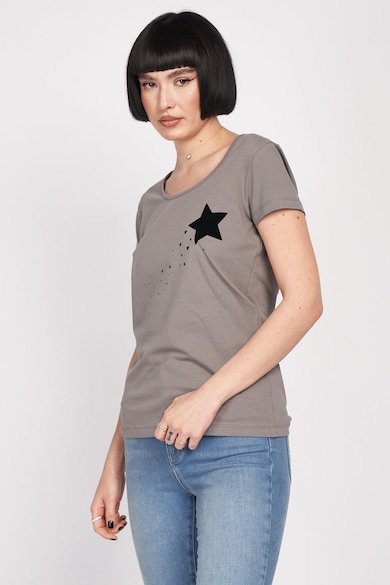 KVL by KENVELO Csillagmintás pamuttartalmú póló női