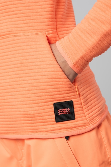 O'Neill Fortmation kapucnis bordázott pulóver cipzáros hasítékkal női