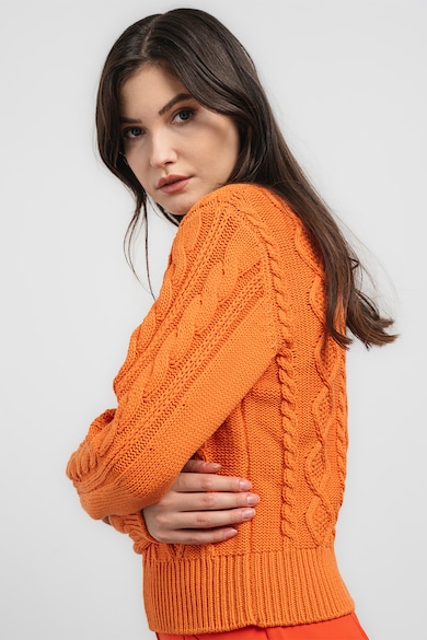 Stefanel Csavart kötésmintás pulóver női