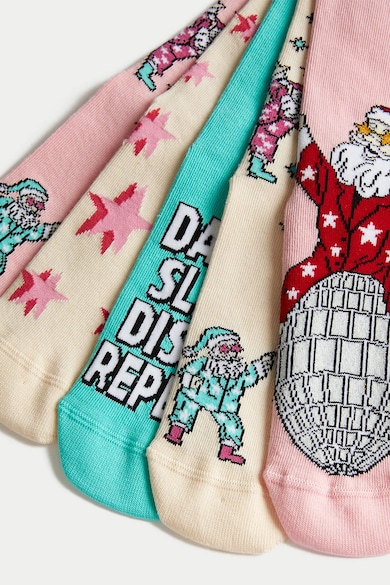 Marks & Spencer Къси чорапи с принт, 5 чифта Момичета