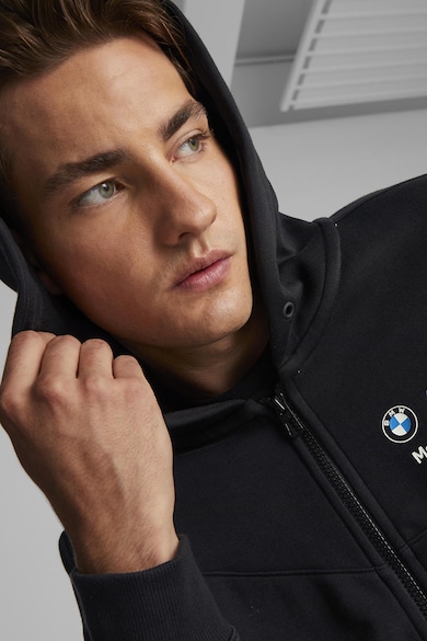 Puma BMW Motorsport cipzáros pulóver kapucnival és oldalzsebekkel férfi