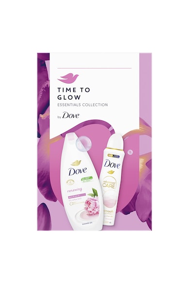 Dove Подаръчен комплект : Душ гел Dove Renewing, 250 мл + Дезодорант Dove Calming Blossom, 150 мл Жени