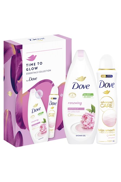 Dove Set cadou : Gel de dus Dove Renewing 250ml + deodorant Dove Calming Blossom 150ml Femei