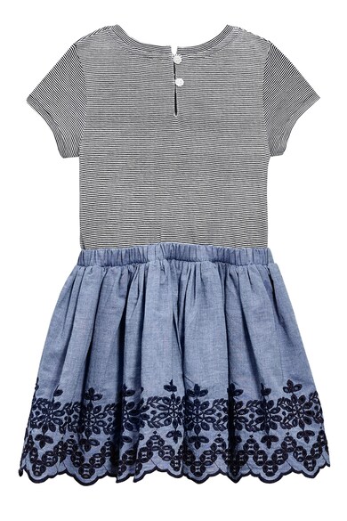 NEXT Детска рокля с дизайн 2в1 в сиво и синьо Момичета