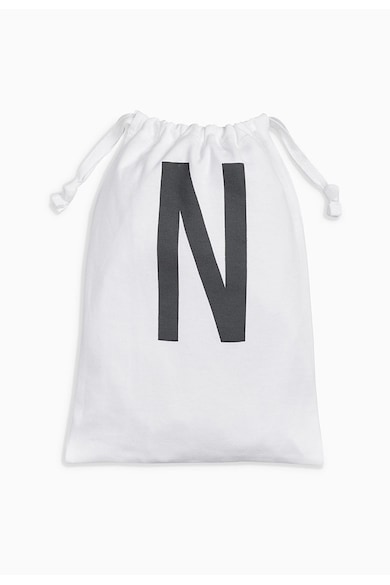 NEXT Kids White Short Sleeve Bodysuit With Drawstring Bag Set Момичета