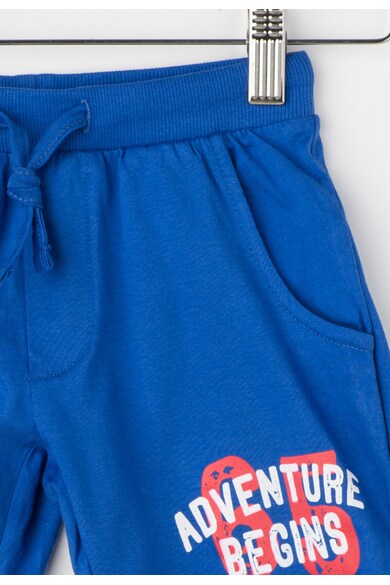 Zee Lane Kids Set alb cu albastru de tricou si pantaloni scurti Baieti