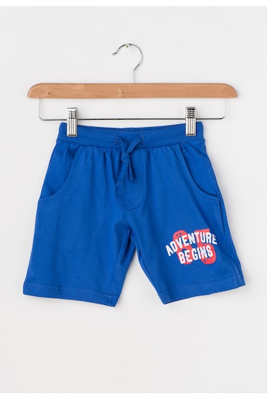 Zee Lane Kids Set alb cu albastru de tricou si pantaloni scurti Baieti