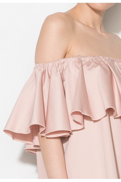 Zee Lane Denim Розова рокля с голи рамене и набирания Жени