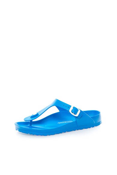 Birkenstock Papuci flip-flop albastri cu calapod clasic Gizeh Femei