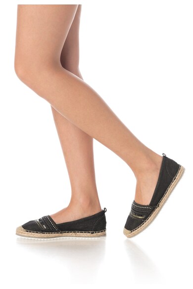 Bullboxer Espadrile negre din denim Femei