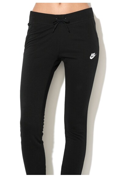 Nike Pantaloni sport negri cu logo Femei