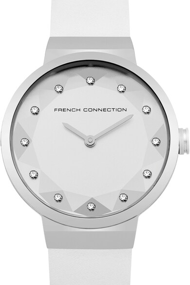 French Connection Ceas cu o curea de piele Harper Petite Crystal Femei