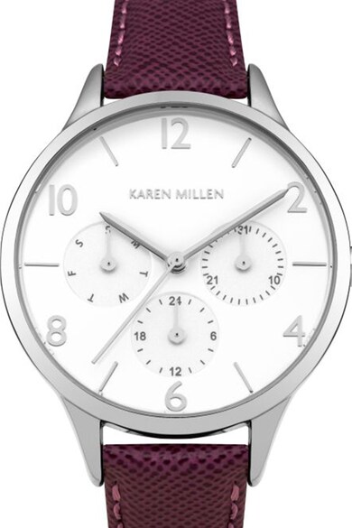 Karen Millen Мултифункционален часовник с кожена каишка Жени