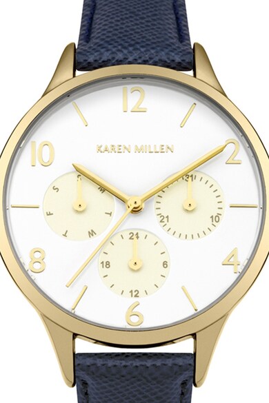 Karen Millen Мултифункционален часовник с кожена каишка Жени