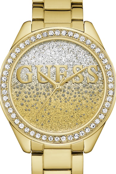 GUESS Часовник с кристали и лого Жени