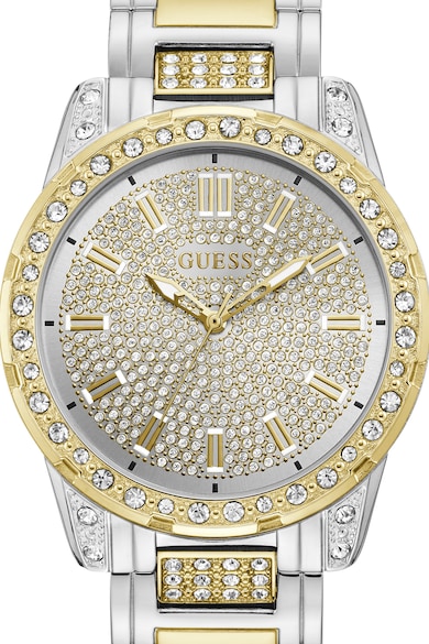 GUESS Часовник от неръждаема стомана с двуцветен дизайн Жени