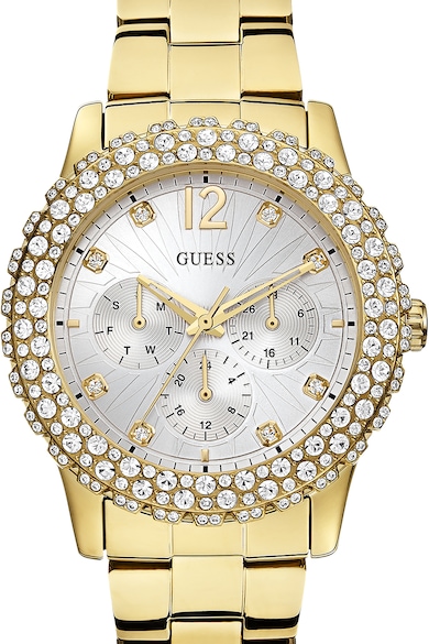 GUESS Мултифункционален часовник с кристали Жени