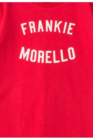 Frankie Morello Junior Tricou rosu cu imprimeu logo Garofano Baieti