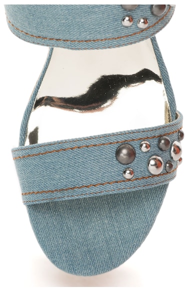 Replay Sandale wedge albastru prafuit din denim Serne Femei