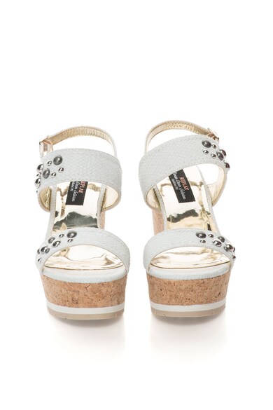 Replay Sandale wedge alb prafuit cu decoratiuni Meria Femei