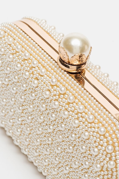 Chiara Canotti Geanta miniaudiere din piele cu aplicatii cu margele din perle Femei