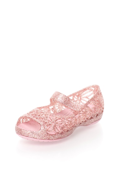 Crocs Pantofi Mary Jane roz stralucitori cu varf decupat Isabella Fete