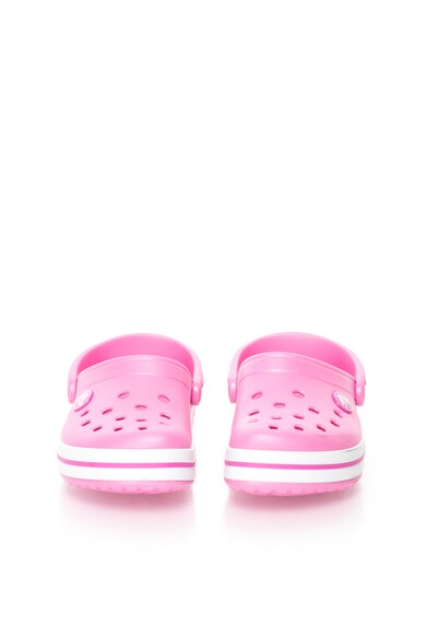 Crocs Saboti slingback usori roz cu alb Crocband™ Baieti