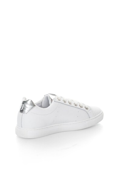 Trussardi Jeans Pantofi sport albi cu detalii argintii Femei