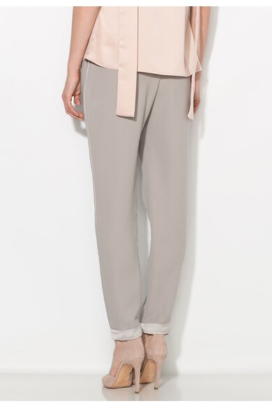 Zee Lane Collection Pantaloni conici crop gri cenusa Femei