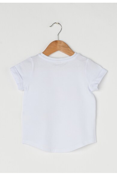 Esprit Детска бяла тениска с щампа Момичета