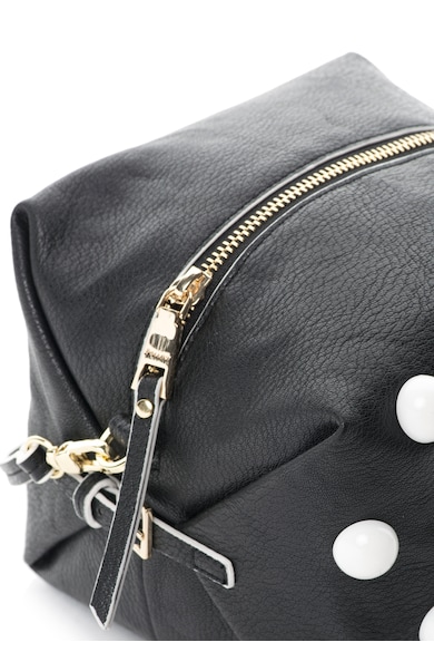 Pollini Geanta crossbody neagra cu aplicatii albe Femei