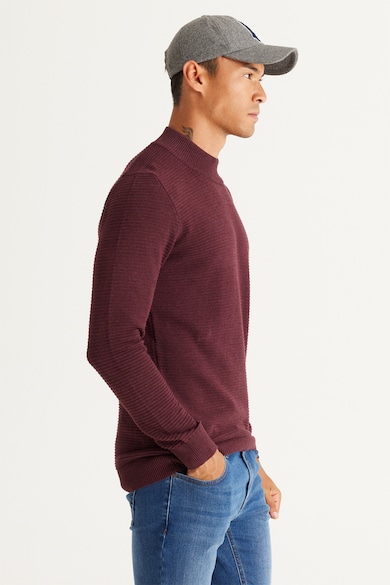 AC&Co Normál fazonú pulóver rövid gallérral férfi