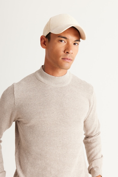 AC&Co Normál fazonú pamuttartalmú pulóver férfi