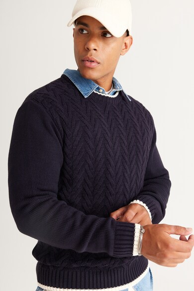 AC&Co Пуловер с плетка осморка Мъже