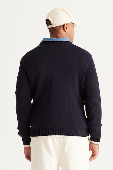 AC&Co Пуловер с плетка осморка Мъже
