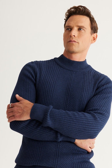 AC&Co Рипсен пуловер по тялото Мъже