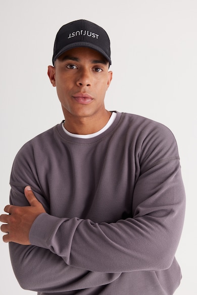 AC&Co Laza fazonú texturált pulóver férfi