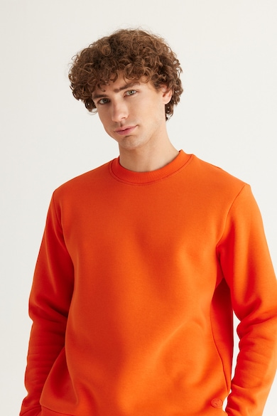 AC&Co Kerek nyakú egyszínű pulóver férfi