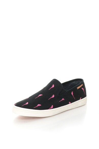 Gant Pantofi slip-on negri cu imprimeu Delray Barbati