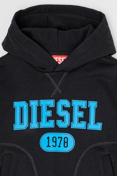 Diesel Kapucnis pulóver kontrasztos logóval Fiú
